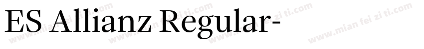 ES Allianz Regular字体转换